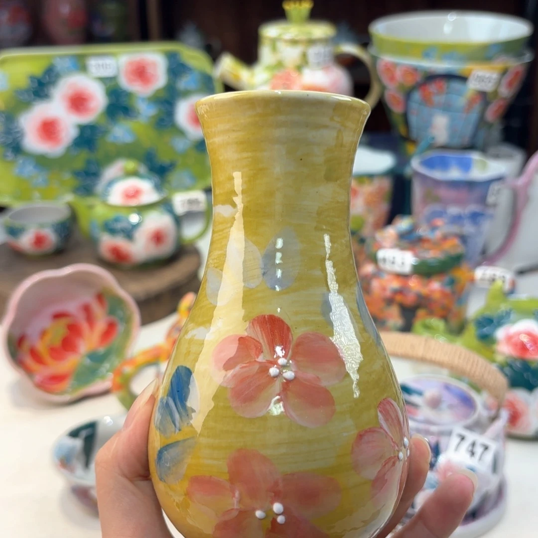 景德镇手绘高温釉下彩陶瓷茶具
