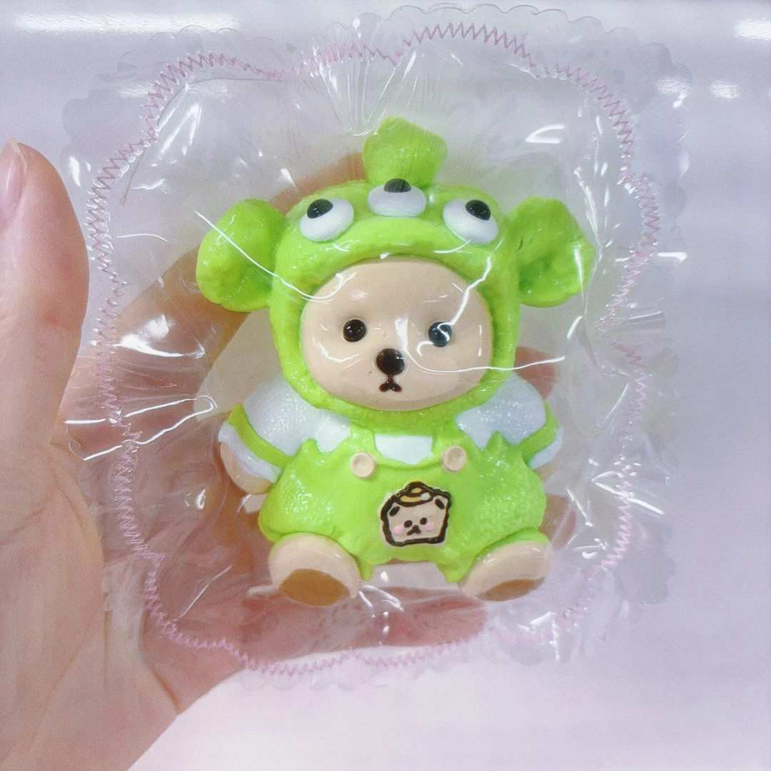 【三眼仔莉娜熊】食品级硅胶捏捏纯手工制作瑕疵专场链接DIY