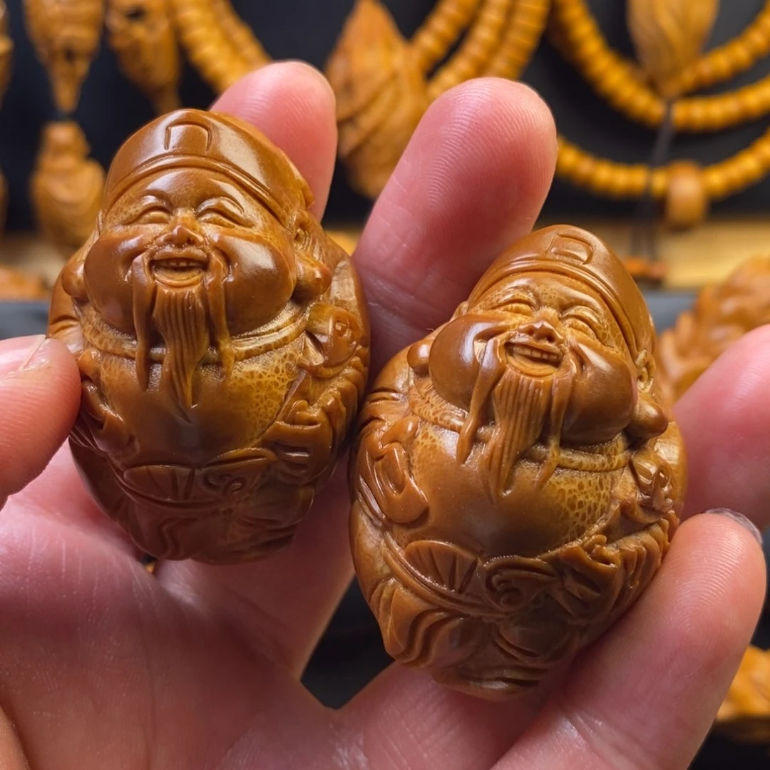 橄榄核手串财神手球