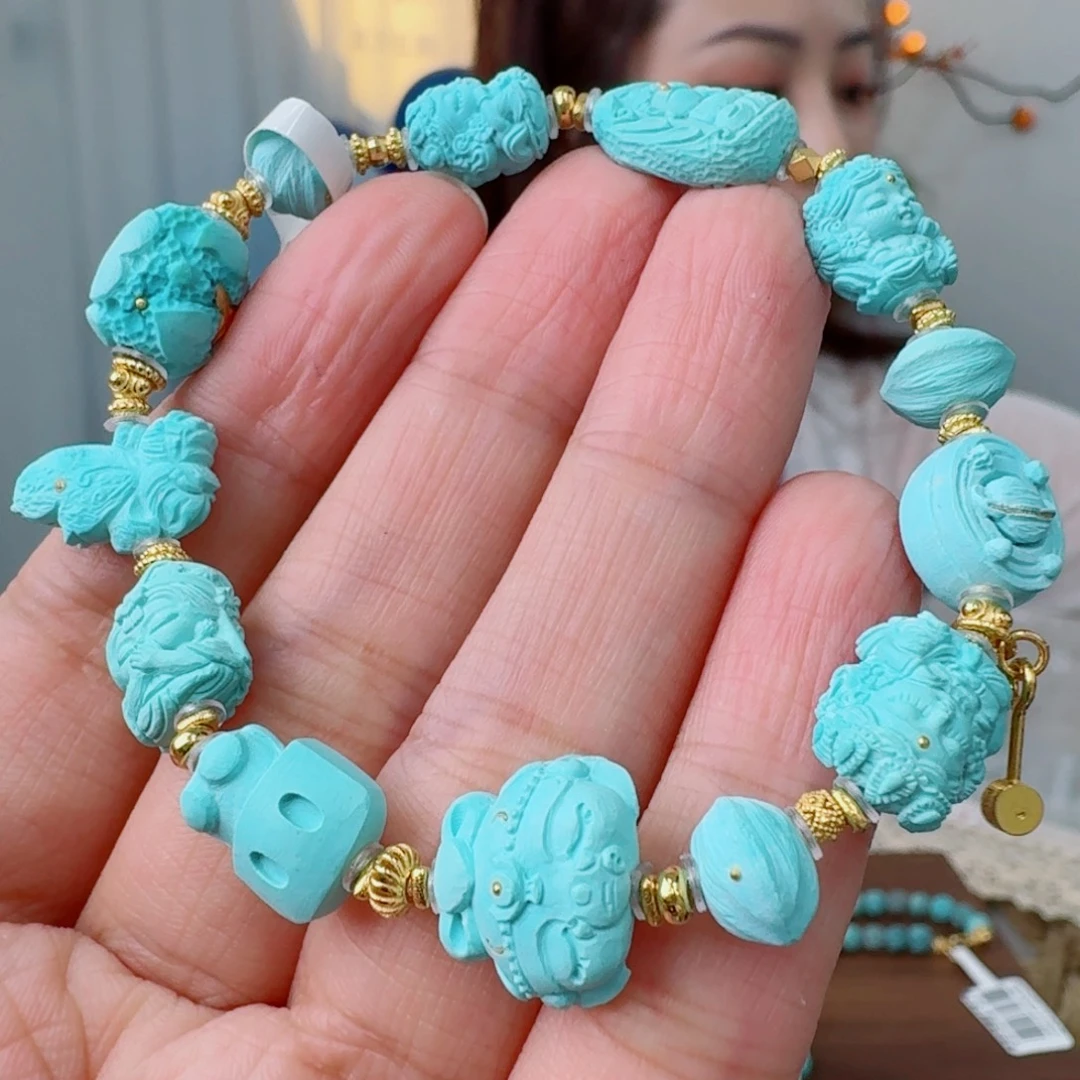 未镶嵌绿松石珠宝奇石