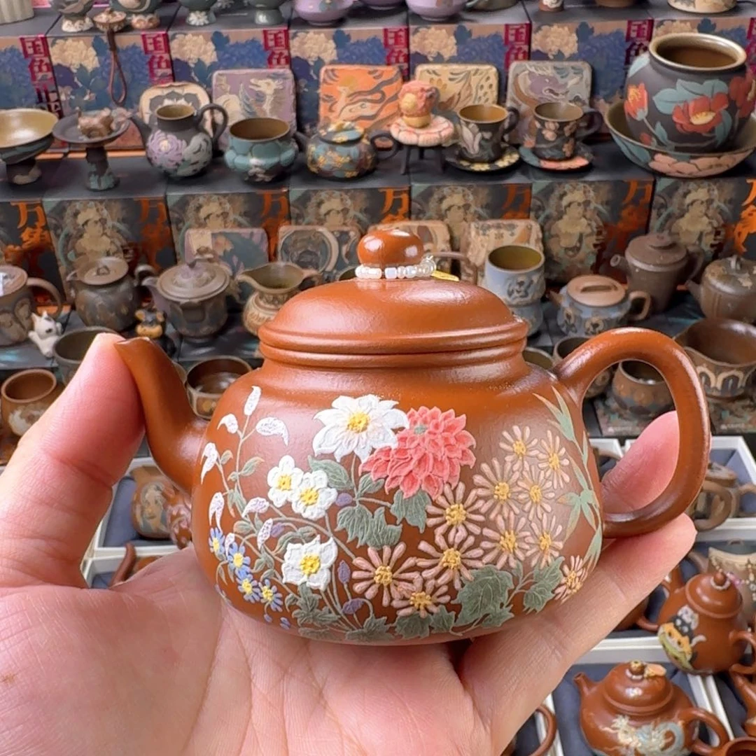 茶杯紫砂150ml原矿精工半手