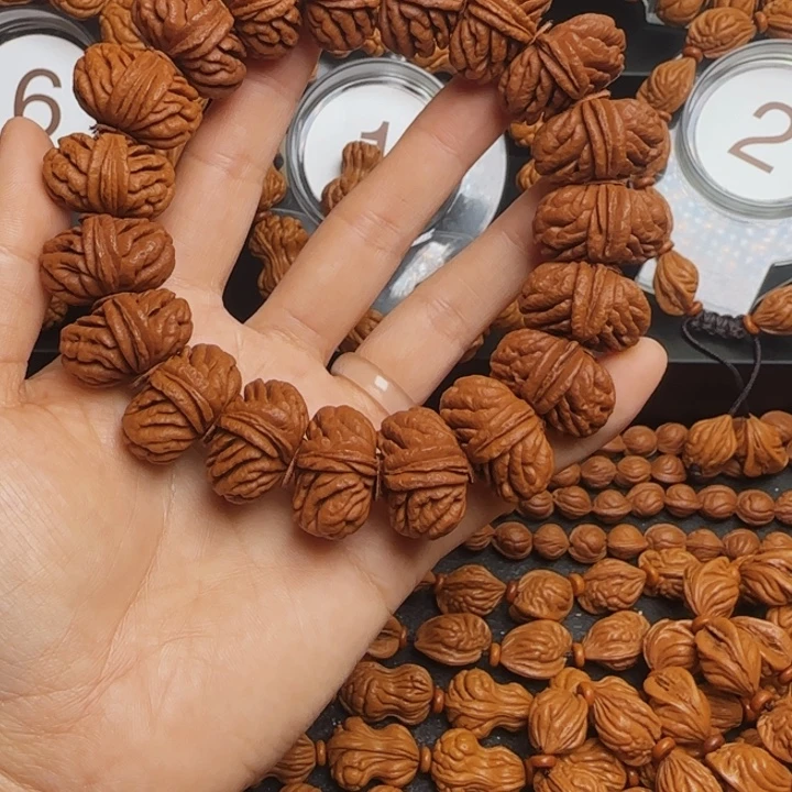 桃核手串龙纹桃核