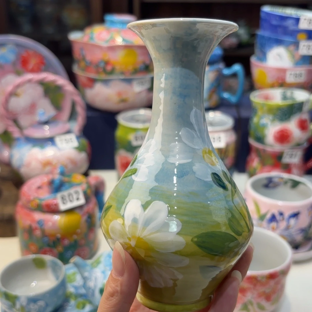 瓷片景德镇手绘高温釉下彩陶瓷茶具