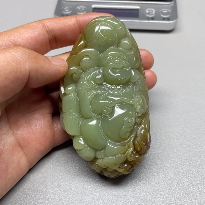 和田玉吊坠(不含链)未镶嵌平*人