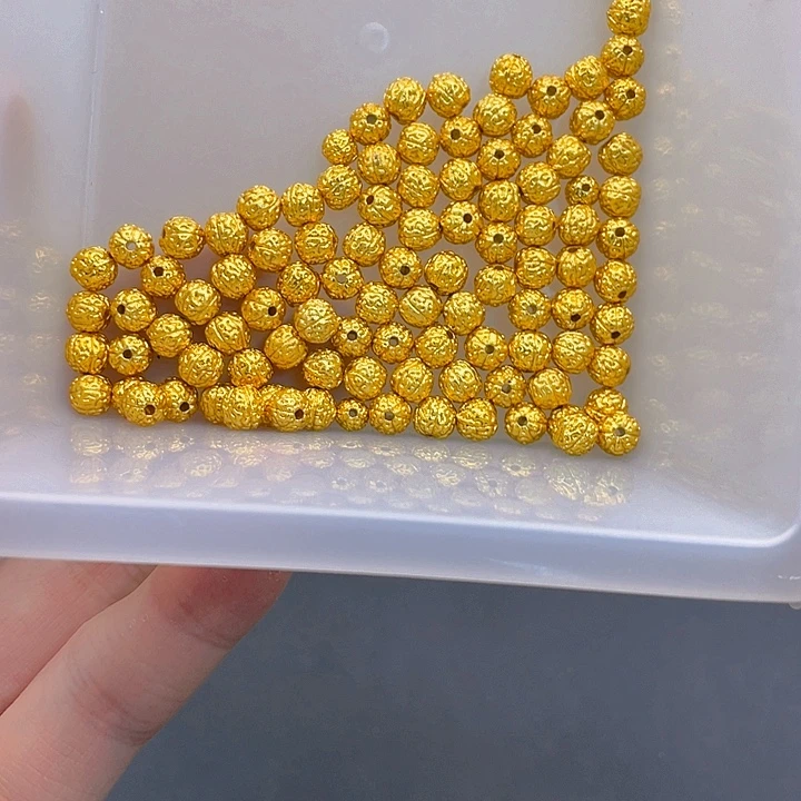 锆石铜合金核桃珠6mm10个