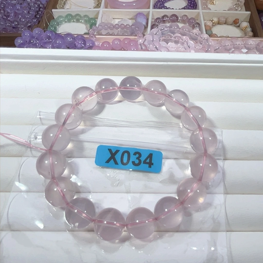 水晶手链未镶嵌莫桑比克粉水12+