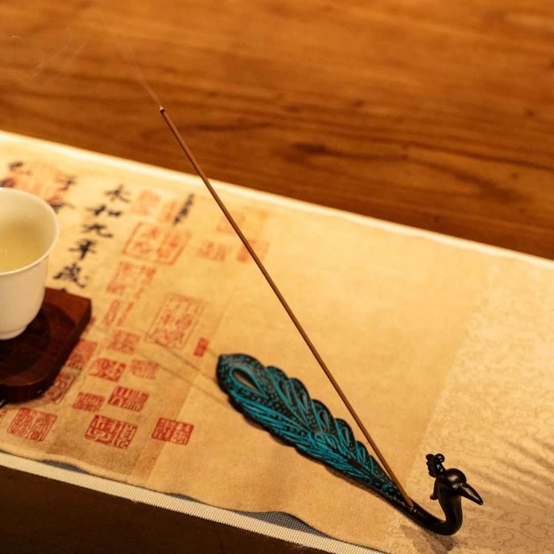 【香千岁•香具】孔雀尾香插座每人限购一单 熏香道具 香道器具