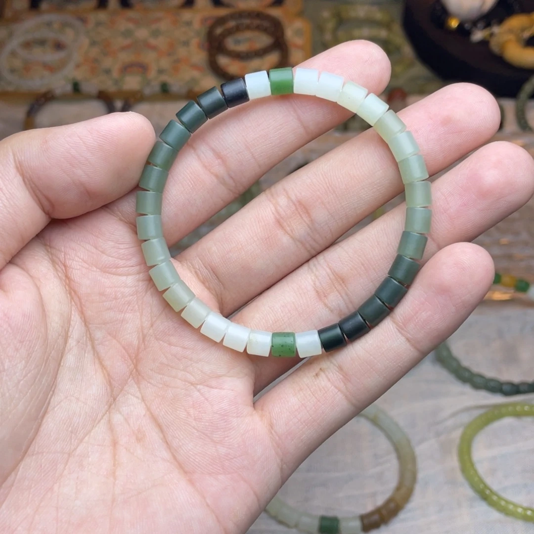 和田玉未镶嵌手链