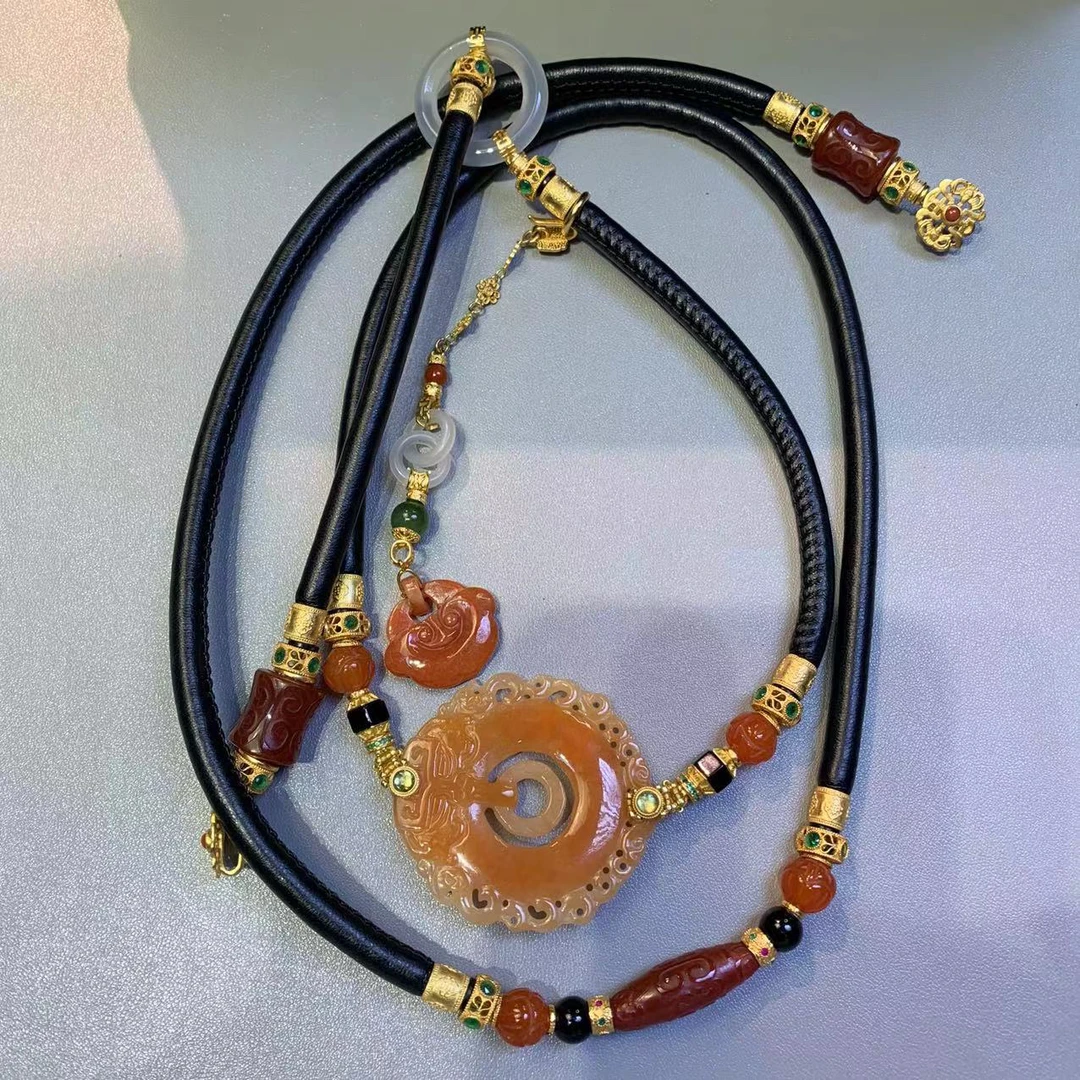 链子925银 设计款个性纯银斜挎链项链