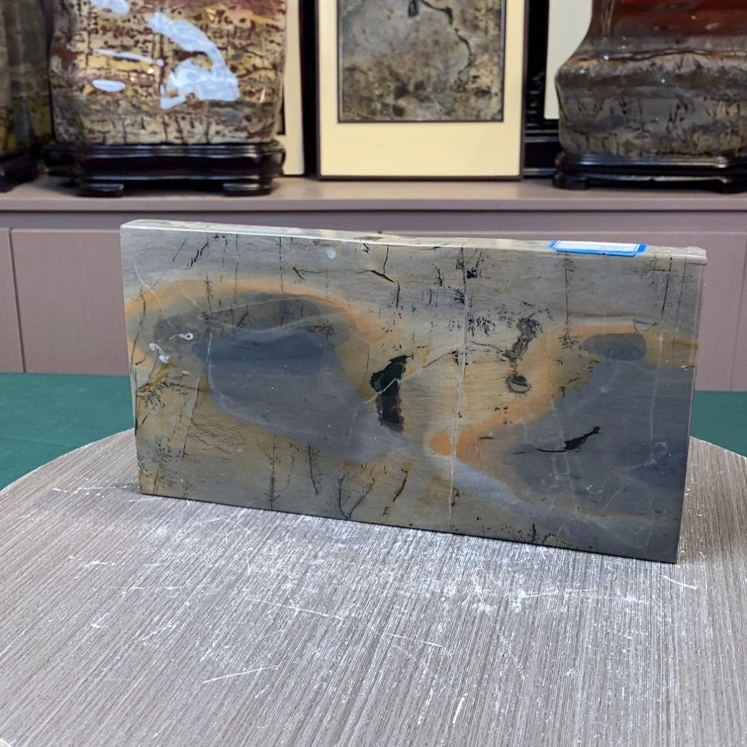 石材广西国画石草花石