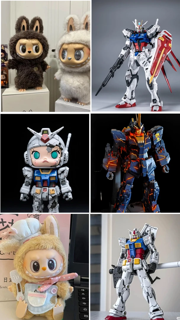 喵可梦模玩~欧数字盲盒高达众多IP，单单有货