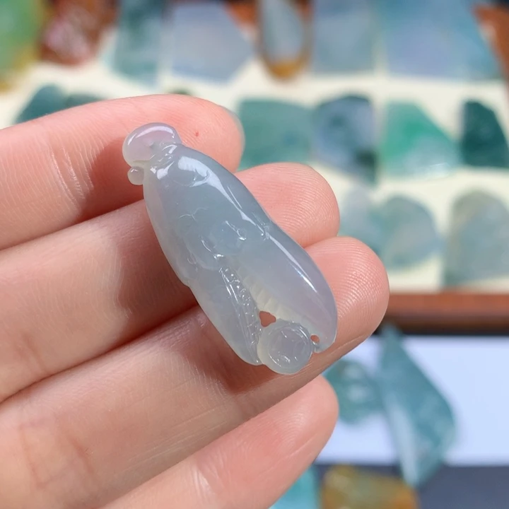 翡翠未镶嵌颈饰天然缅甸翡翠包邮