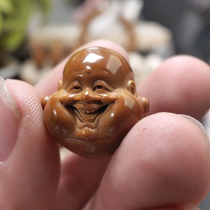 橄榄核手串/手链2.2铁核 笑佛  子午