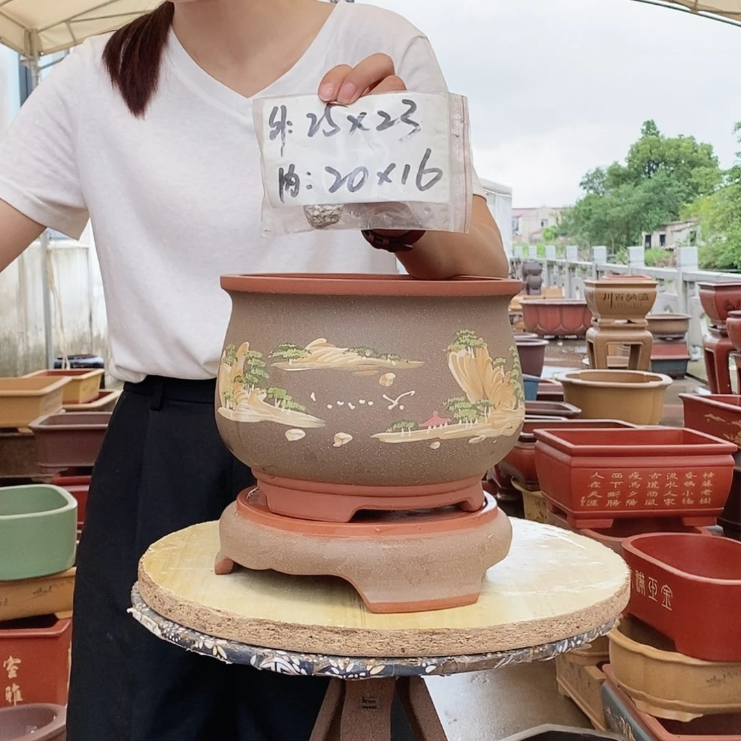 紫砂花盆紫砂花盆