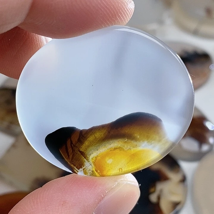 未镶嵌奇石玛瑙/玉髓平*