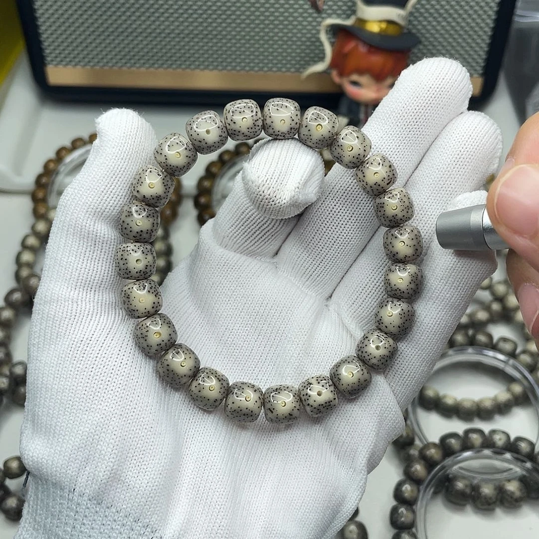 手串星月菩提10mm灰冰月朗星稀