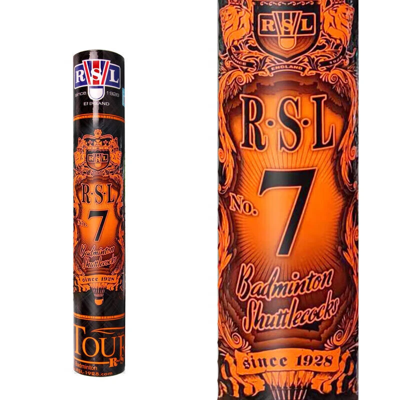 亚狮龙RSL羽毛球亚7号球训练比赛稳定耐打鸭毛球77速12只装/筒