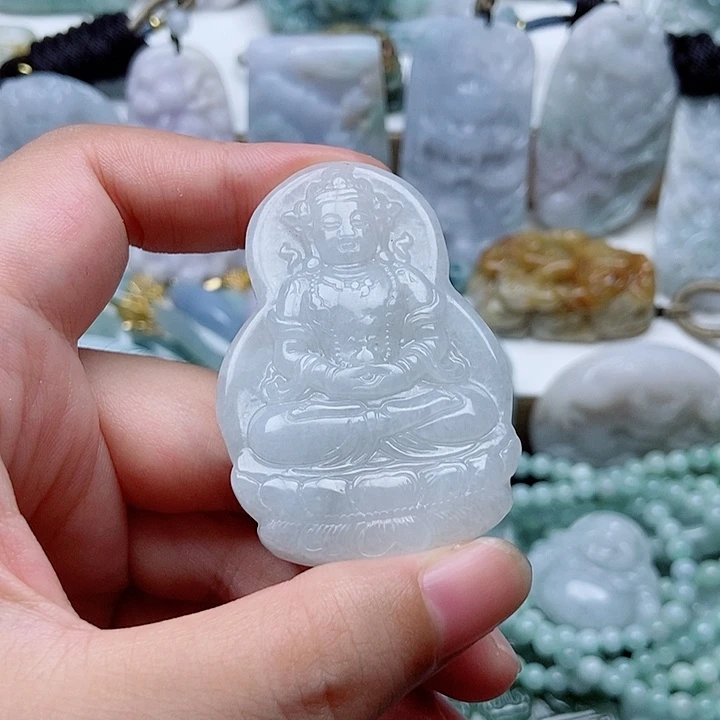 翡翠未镶嵌吊坠(不含链)1