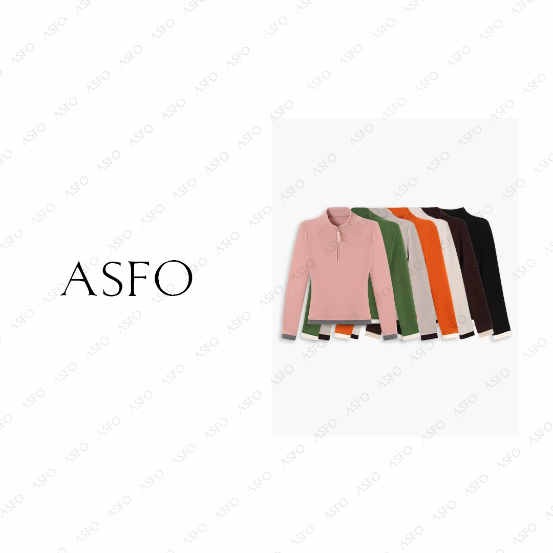 【AS拉链头】25新双面绒抗菌保暖显瘦立裁收腰小衫AS25QDD11122