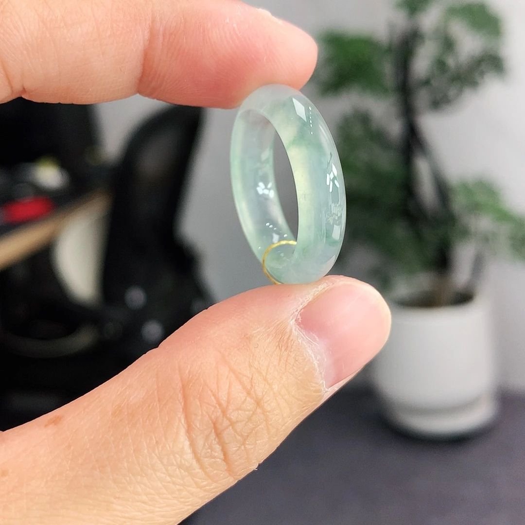 翡翠未镶嵌戒指13-14号