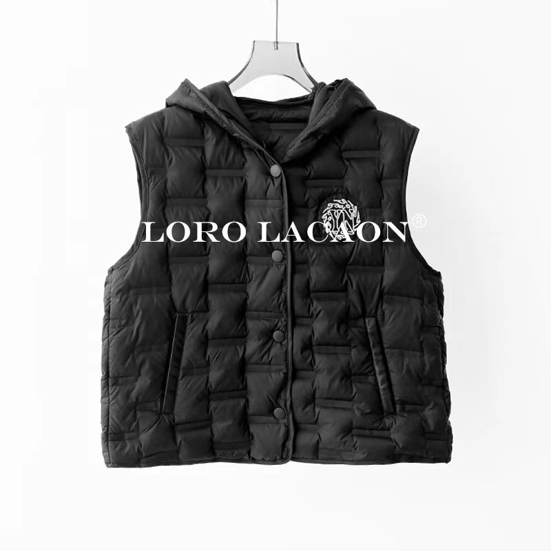 以赛亚 漫游记 25年新款休闲百搭连帽白鹅绒夹克休闲外套女 23285