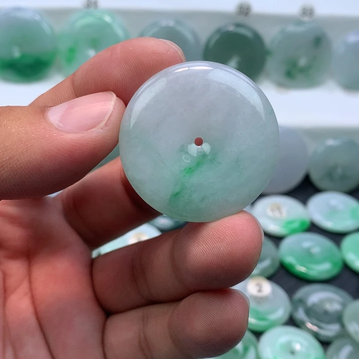 颈饰未镶嵌翡翠缅甸天然A货翡翠34.7-5.8