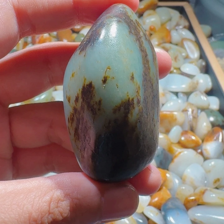 和田玉未镶嵌挂件82克