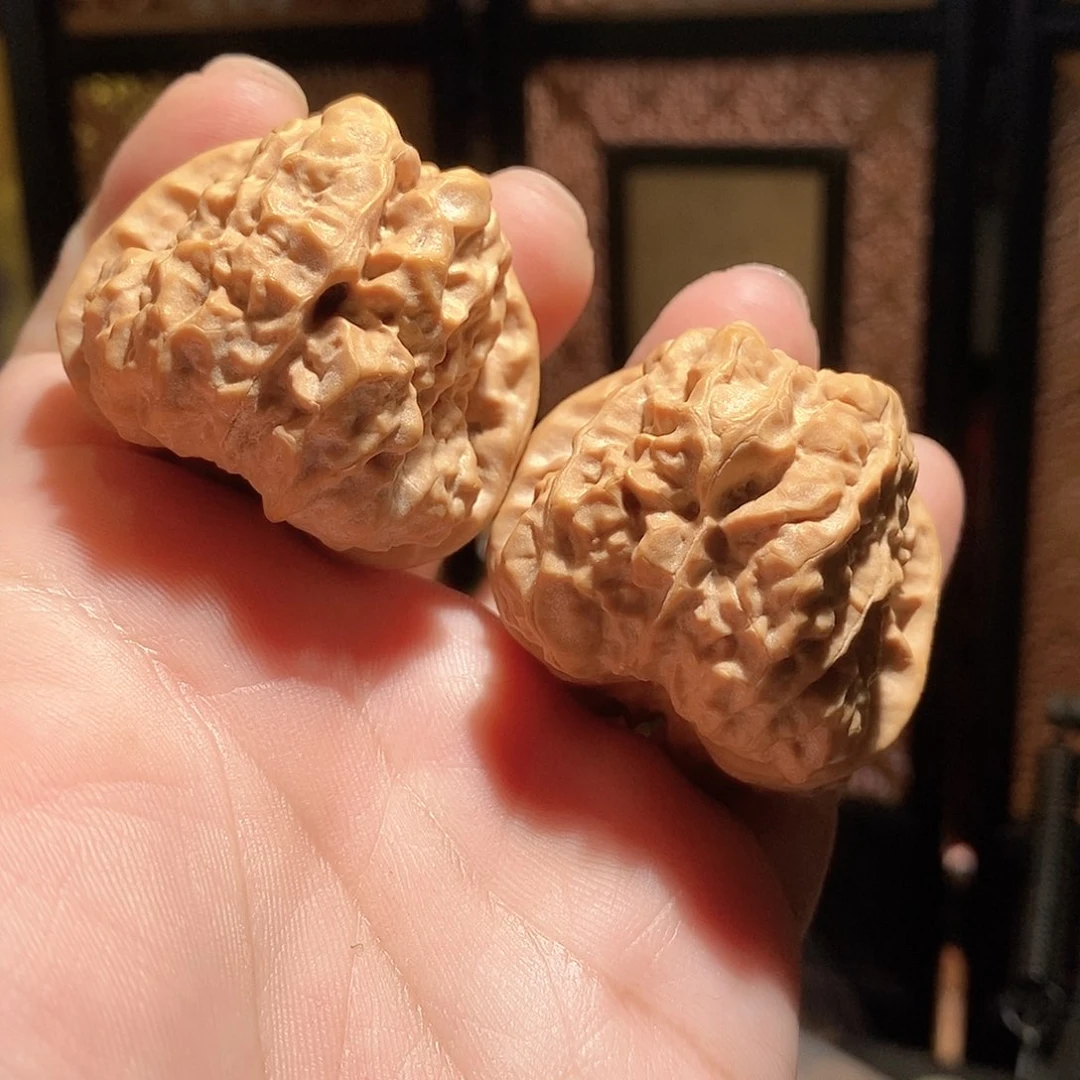 文玩核桃把件44肚蛤蟆头