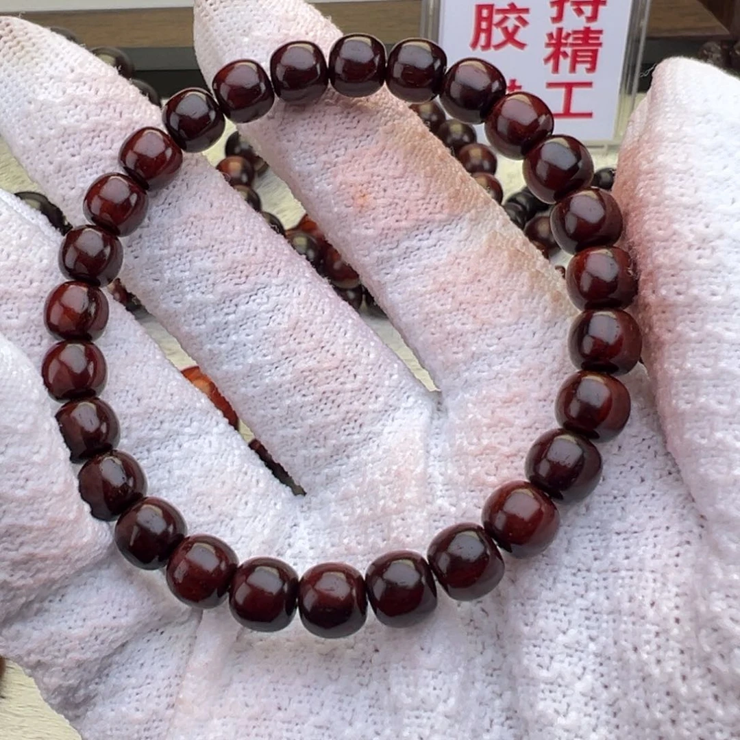 檀香紫檀（小叶紫檀）手串/手链三*箔