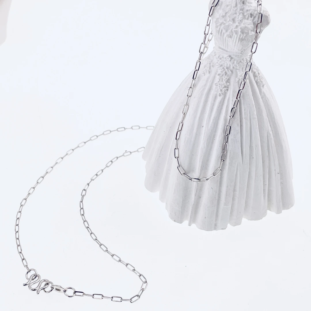 铂金Pt950项链大卡链 时尚百搭款