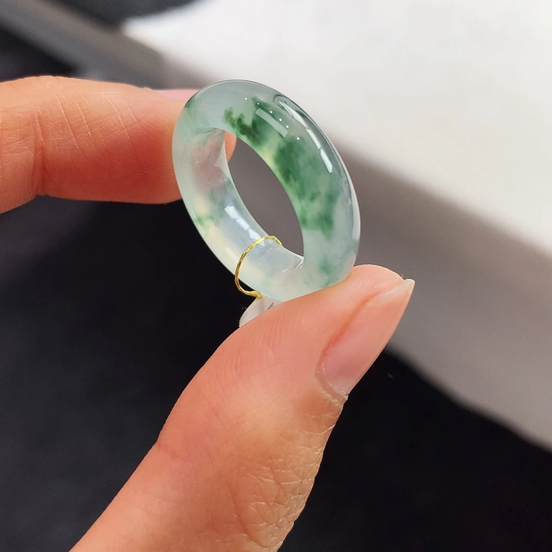 翡翠未镶嵌戒指12-13号