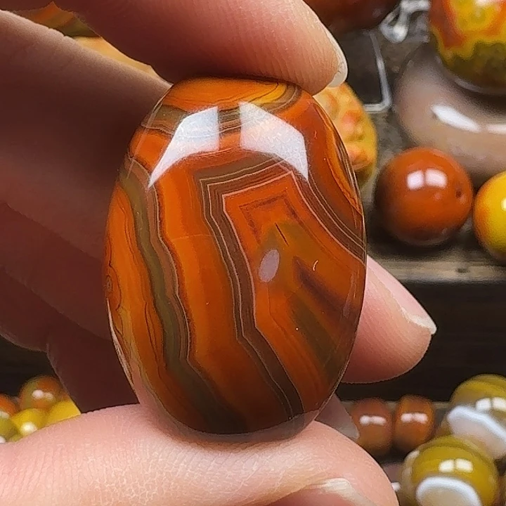 玛瑙/玉髓合金吊坠