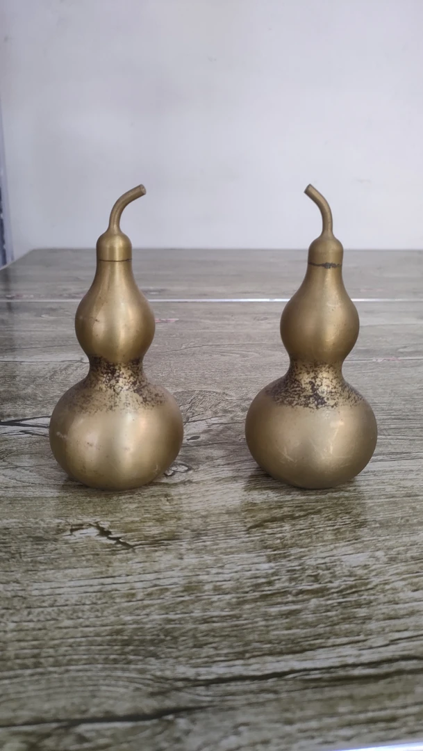 光面空心开口黄铜葫芦家居风水创意装饰品工艺品