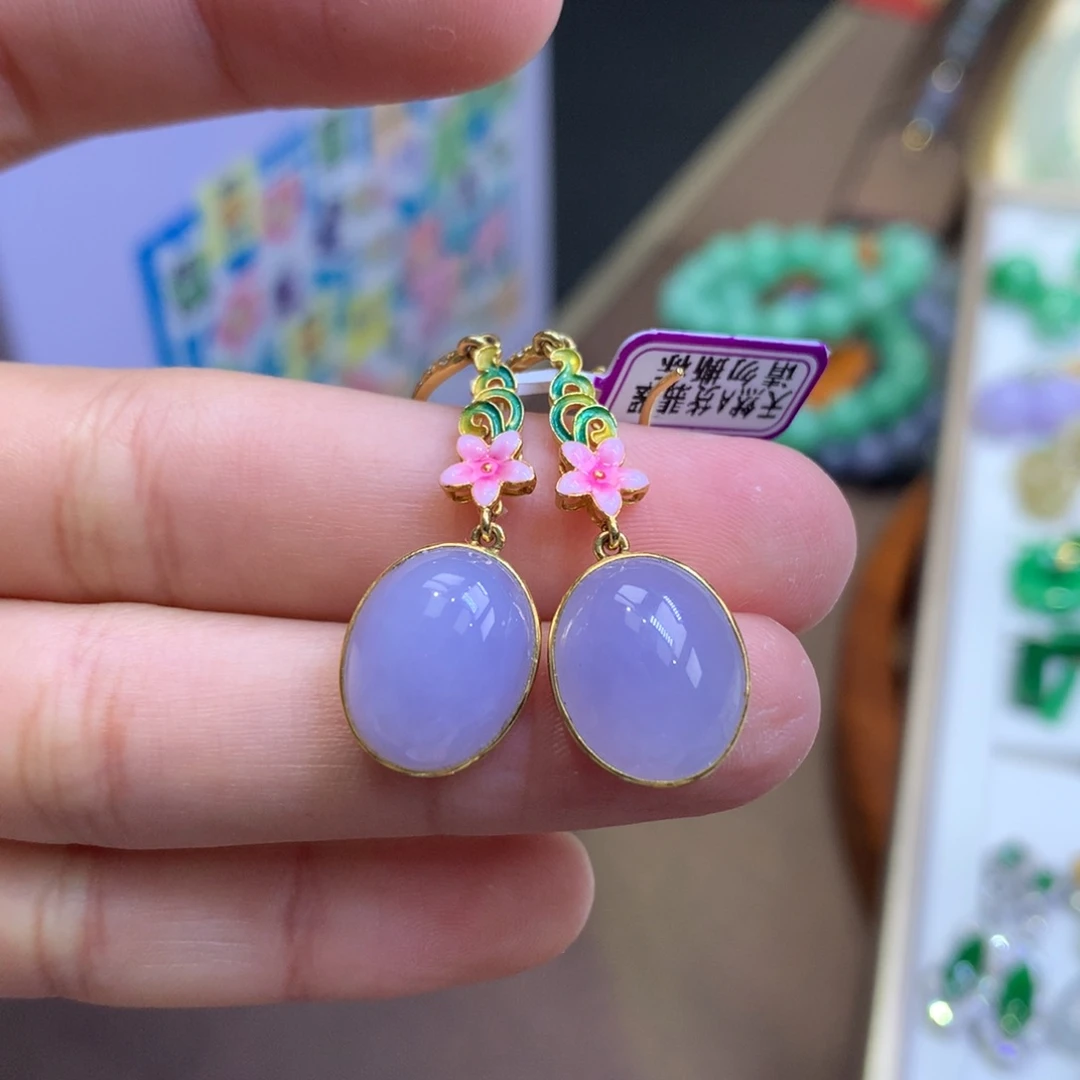 翡翠18K金镶嵌颈饰翡翠