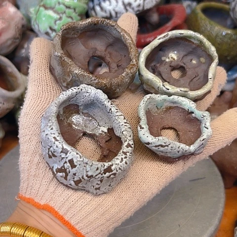 粗陶花盆手工花盆制作