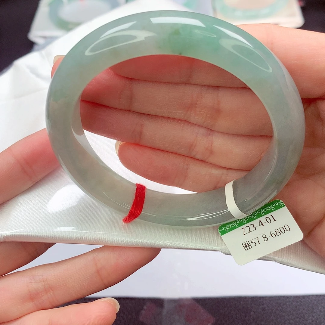 翡翠未镶嵌手镯缅甸天然翡翠手镯