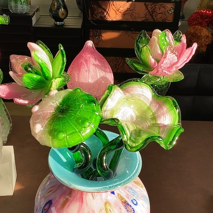 荷花高45厘米宽12厘米