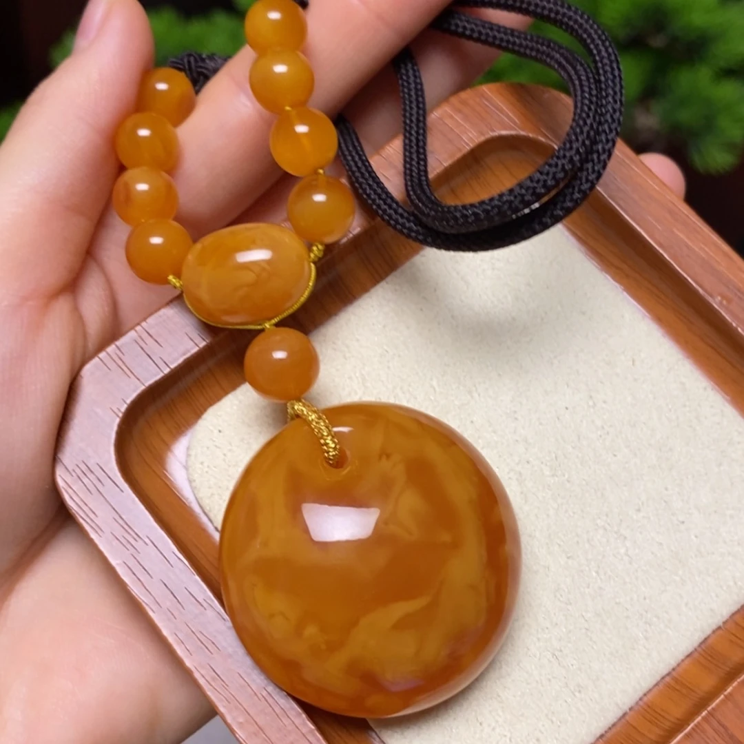 【闪购商品】蜜蜡颈饰未镶嵌项链