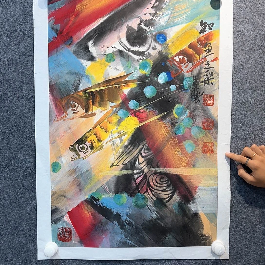 国画纯手绘系列画心