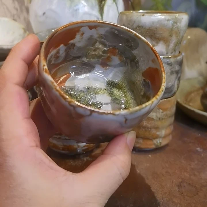 摆件手工高温原矿窑变新品