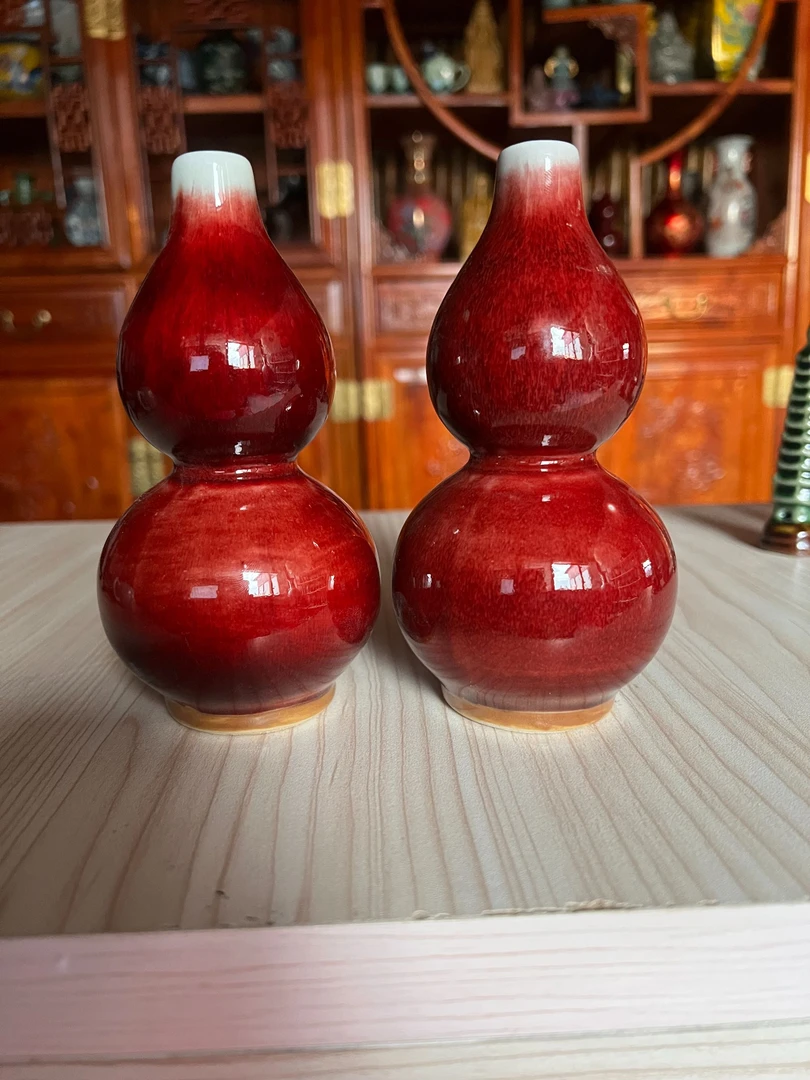 80年代手工烧制葫芦一对