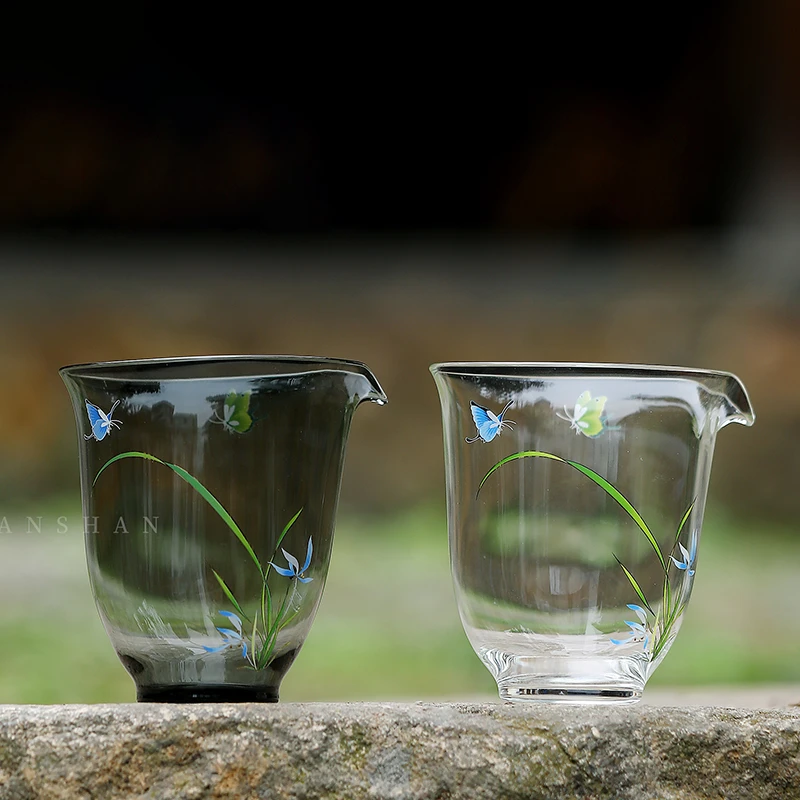 加厚耐热透明玻璃公道杯分茶器日式功夫茶具公杯茶海茶盅茶道配件