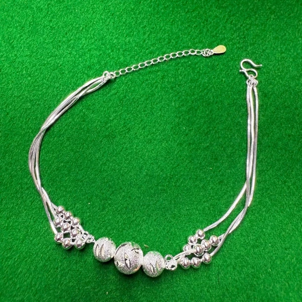 实心精品手饰  银色手链6g无礼盒YZ033