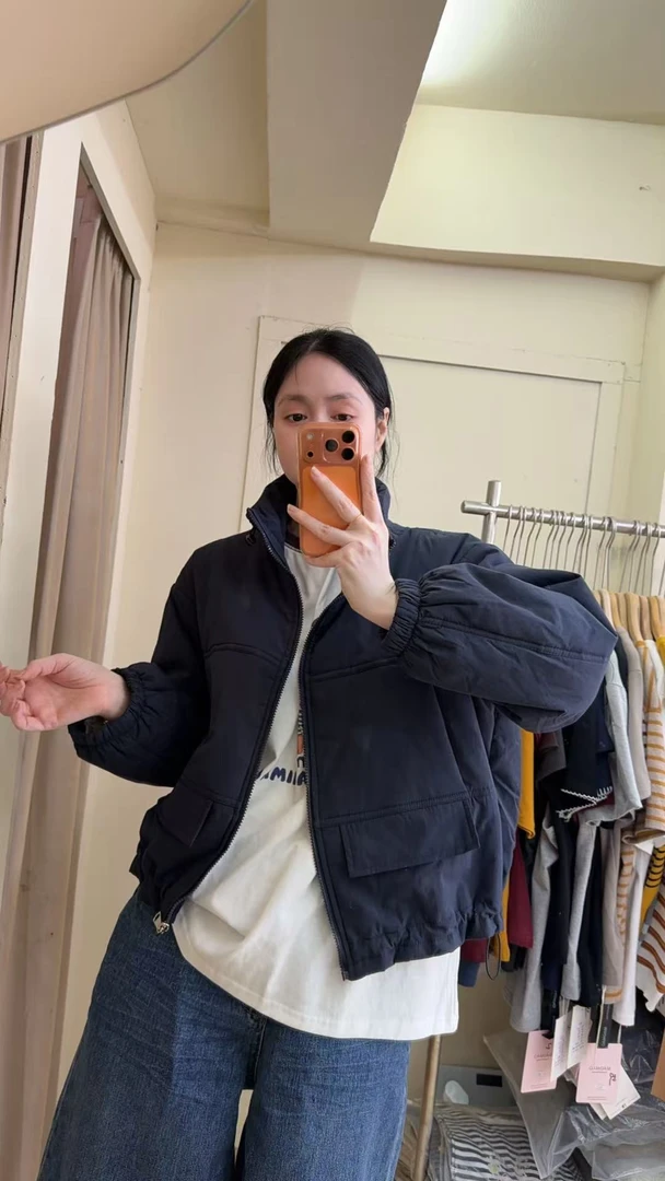 【久心家】秋冬纯色百搭棉服