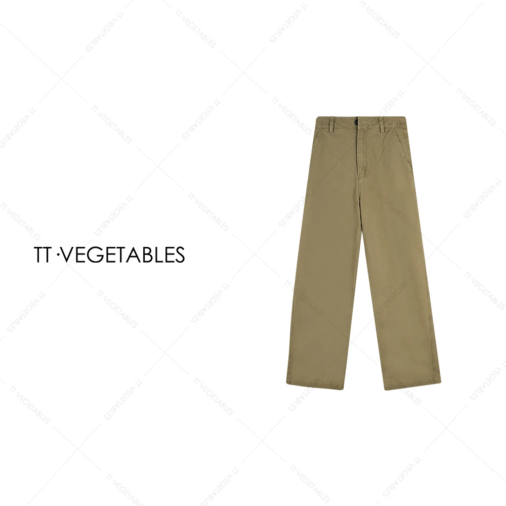 TT・VEGETABLES【序白】疏影 25新款直筒复古宽松百搭牛仔裤511226