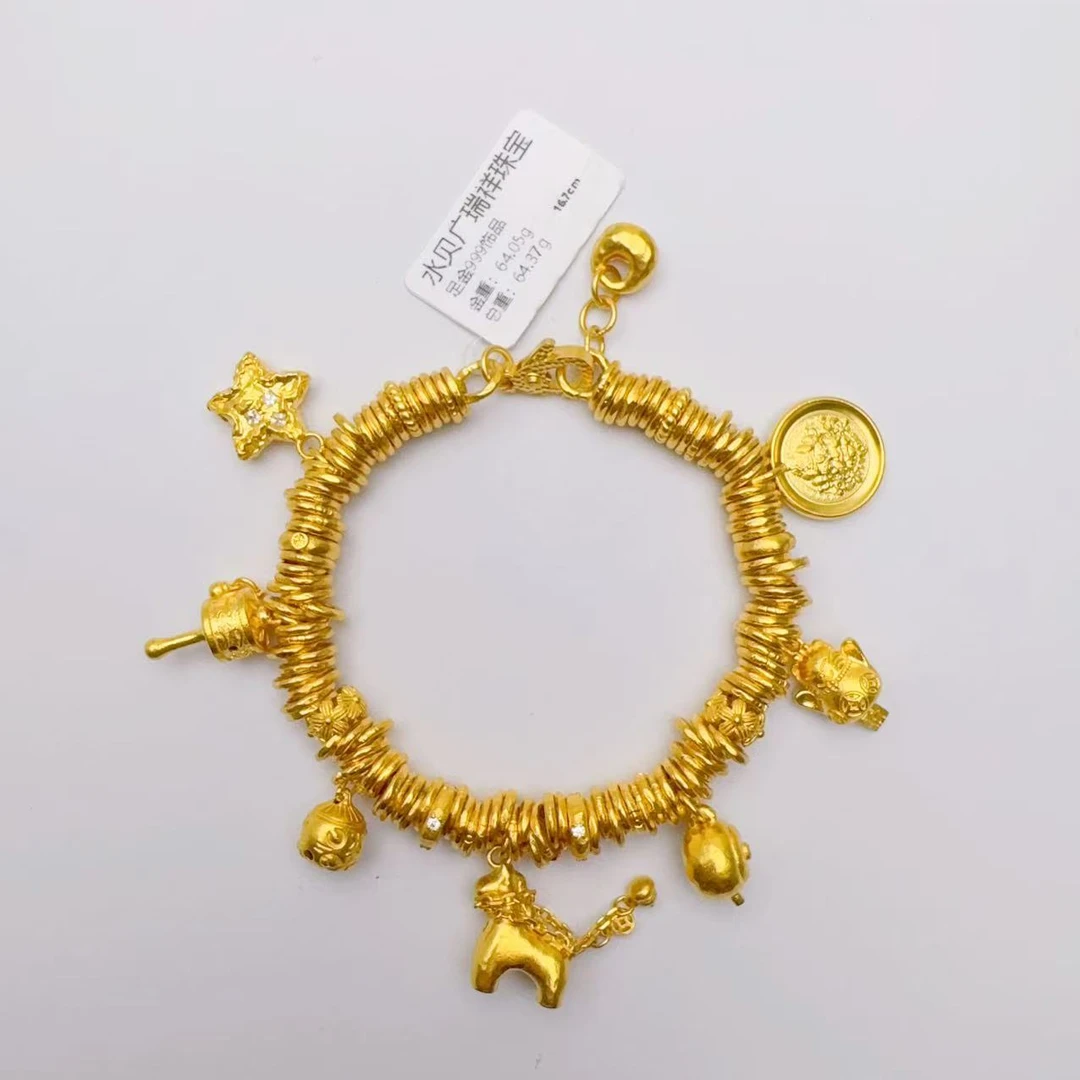 足金999 投资金 卡6盘缠  64.05 总长16.7cm  y i
