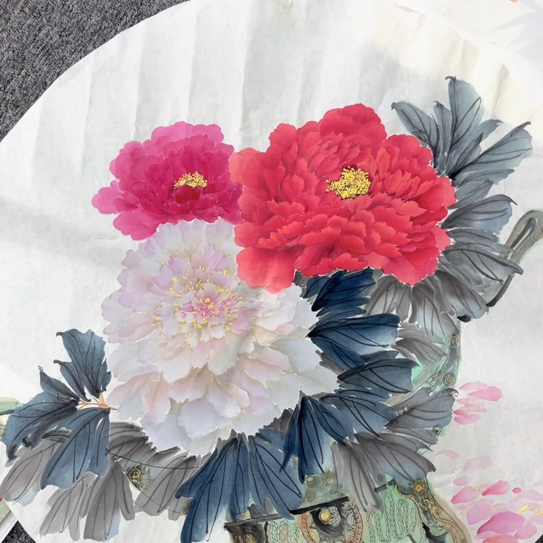 国画绘画作品多次参加全国