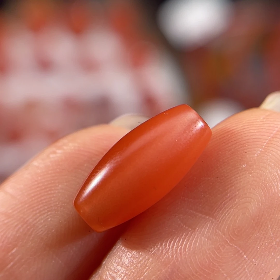 南红玛瑙未镶嵌勒子 13.6x6.4mm 不退换