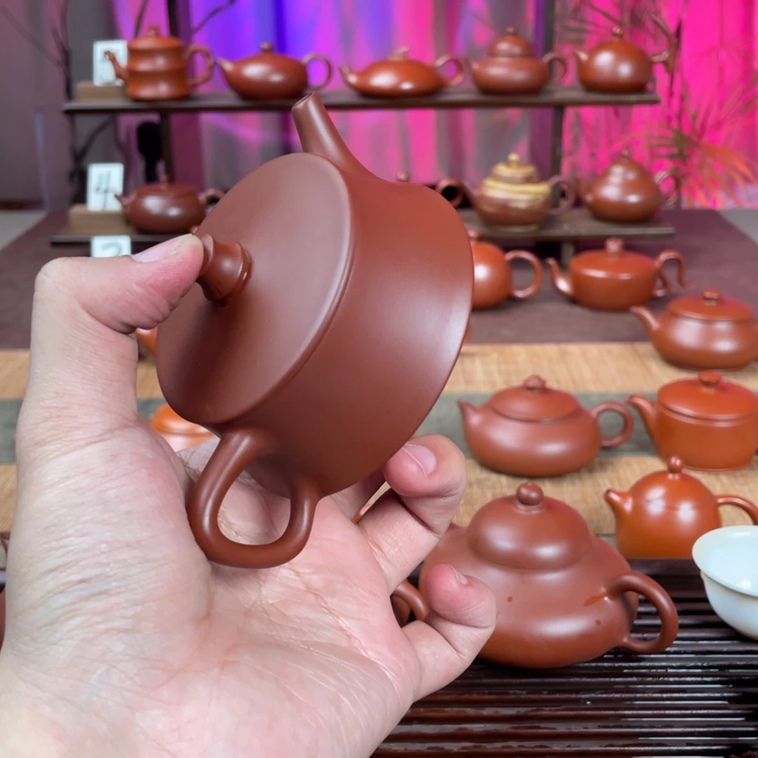 春***茶壶紫砂精工云柱100cc