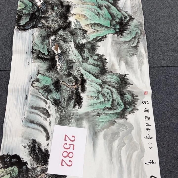竖款山水作品，喜欢欣赏一下……